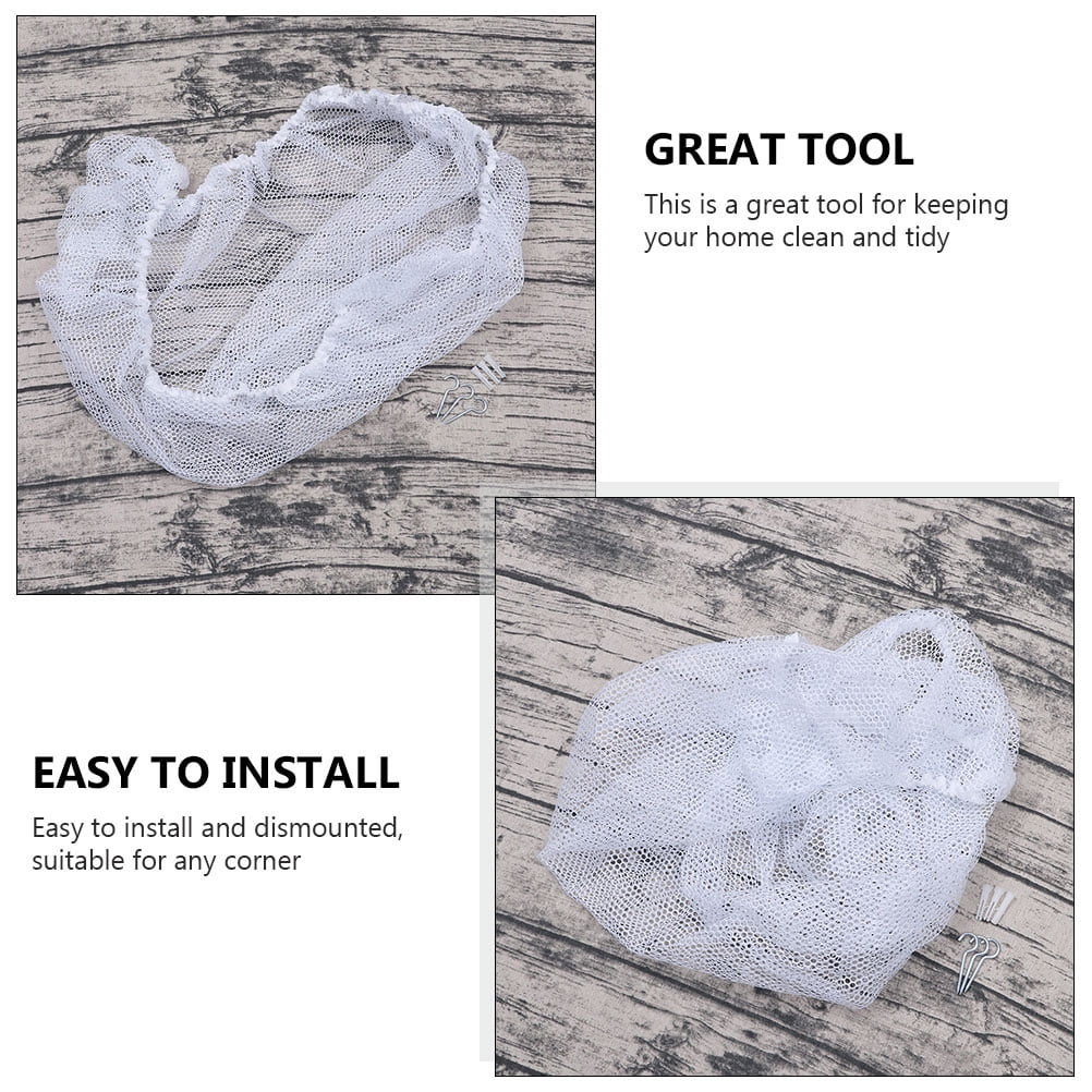 Pretyzoom 1 Set Corner Large Toy Hammock Net White Gauze for Home Organization