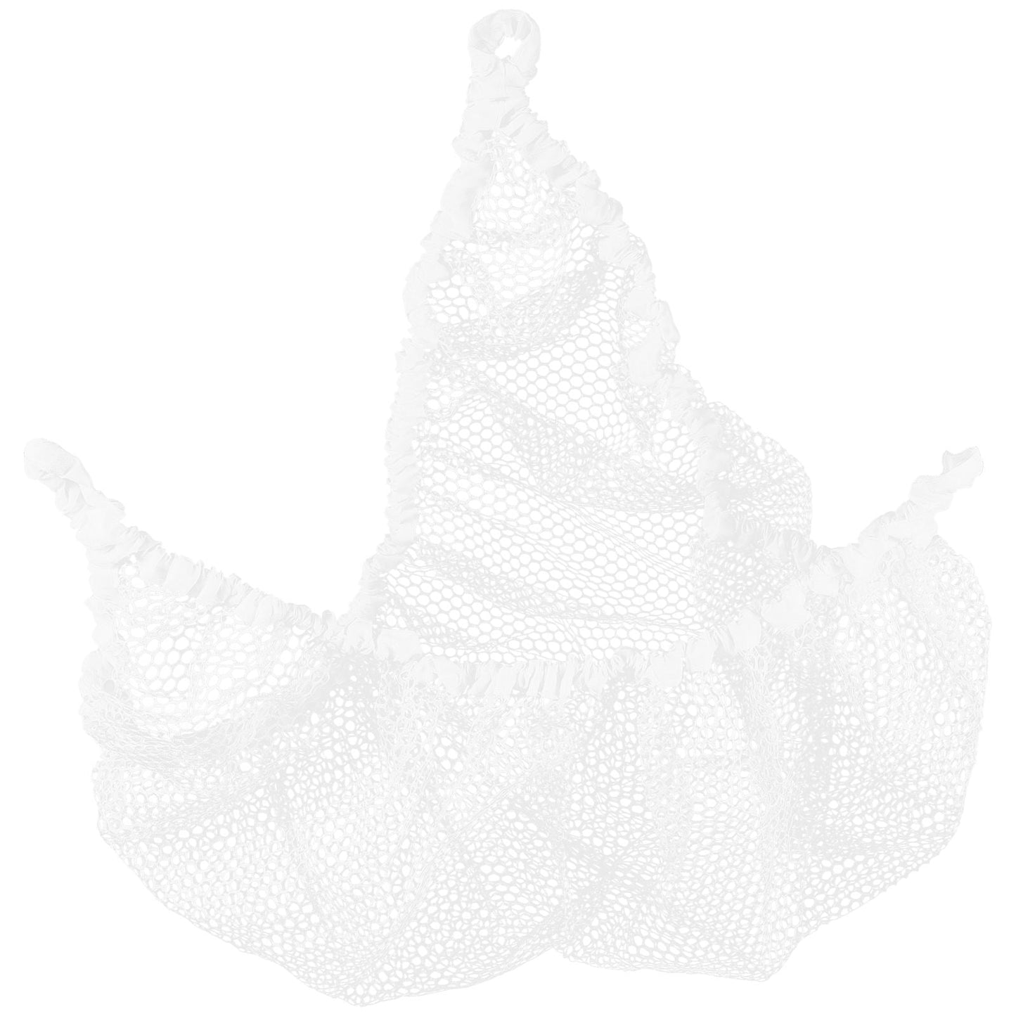 SEWCHICS Stuffed Animal Net Hammock Stuffed Animal Hammock Toy White Polyester 1Pcs 59X39In