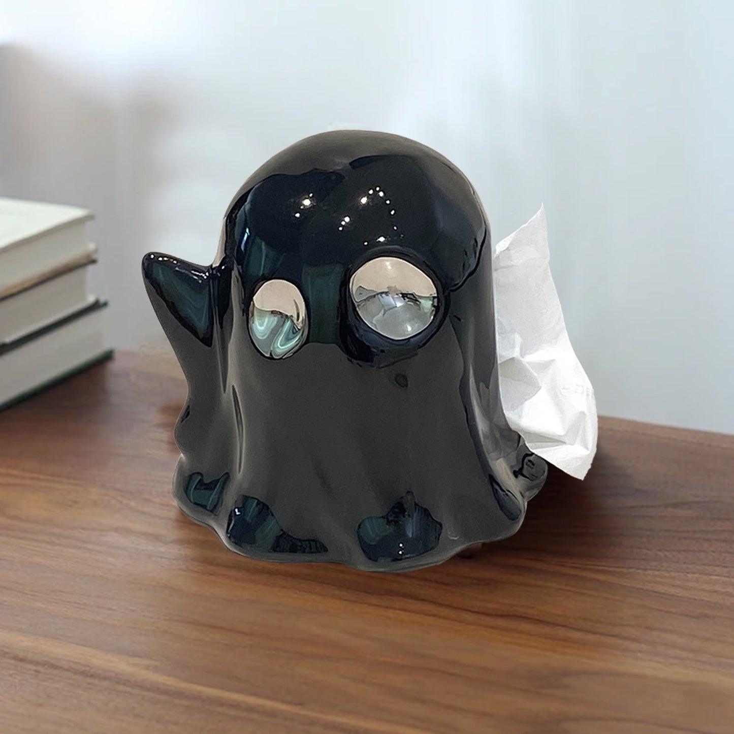 VBODN Halloween Decorations,Outdoor Halloween Decorations,Tissue Box Living Room Storage Coffee Table Home High Value Cute Ceramic Paper Box Desktop Decoration Ornaments