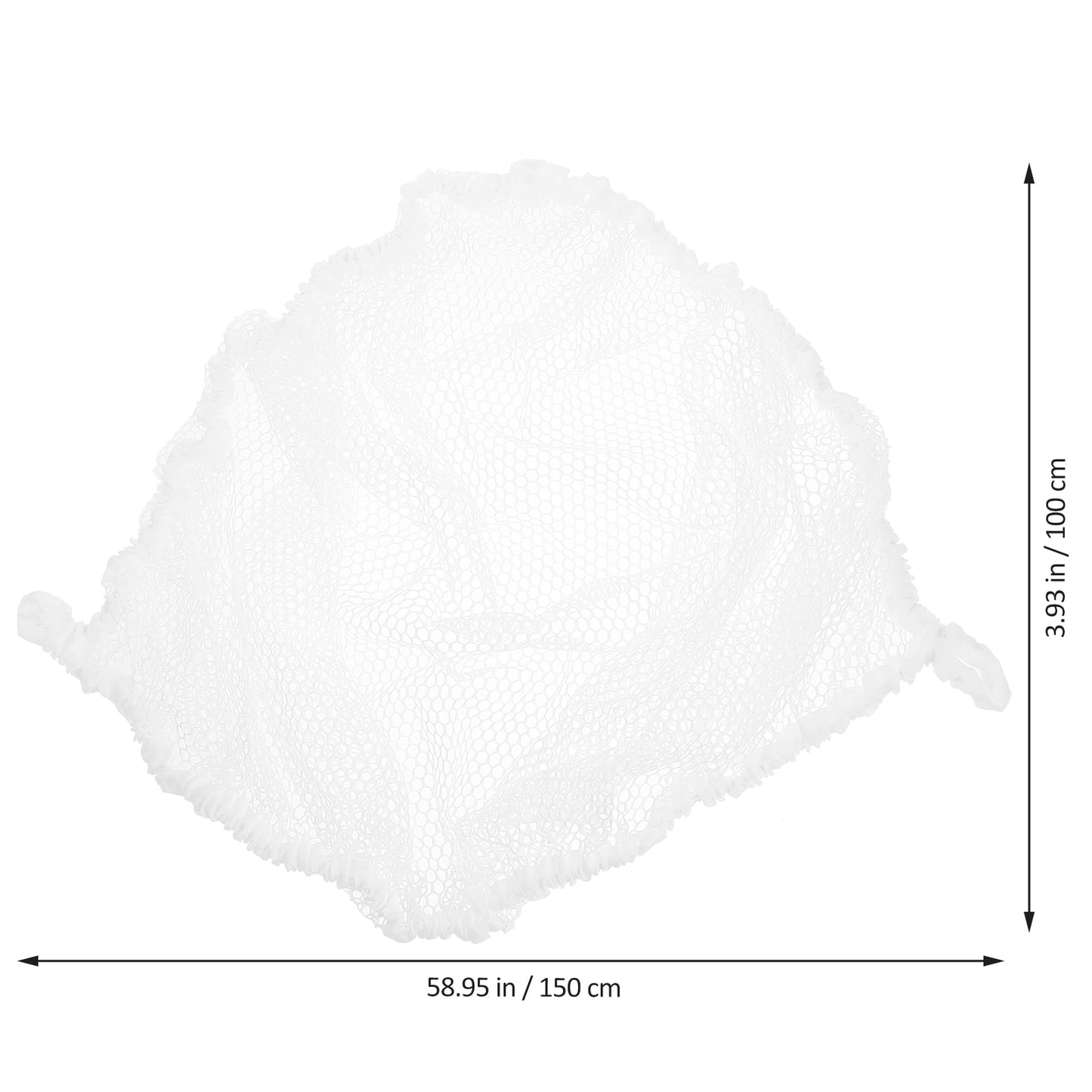 SEWCHICS Stuffed Animal Net Hammock Stuffed Animal Hammock Toy White Polyester 1Pcs 59X39In