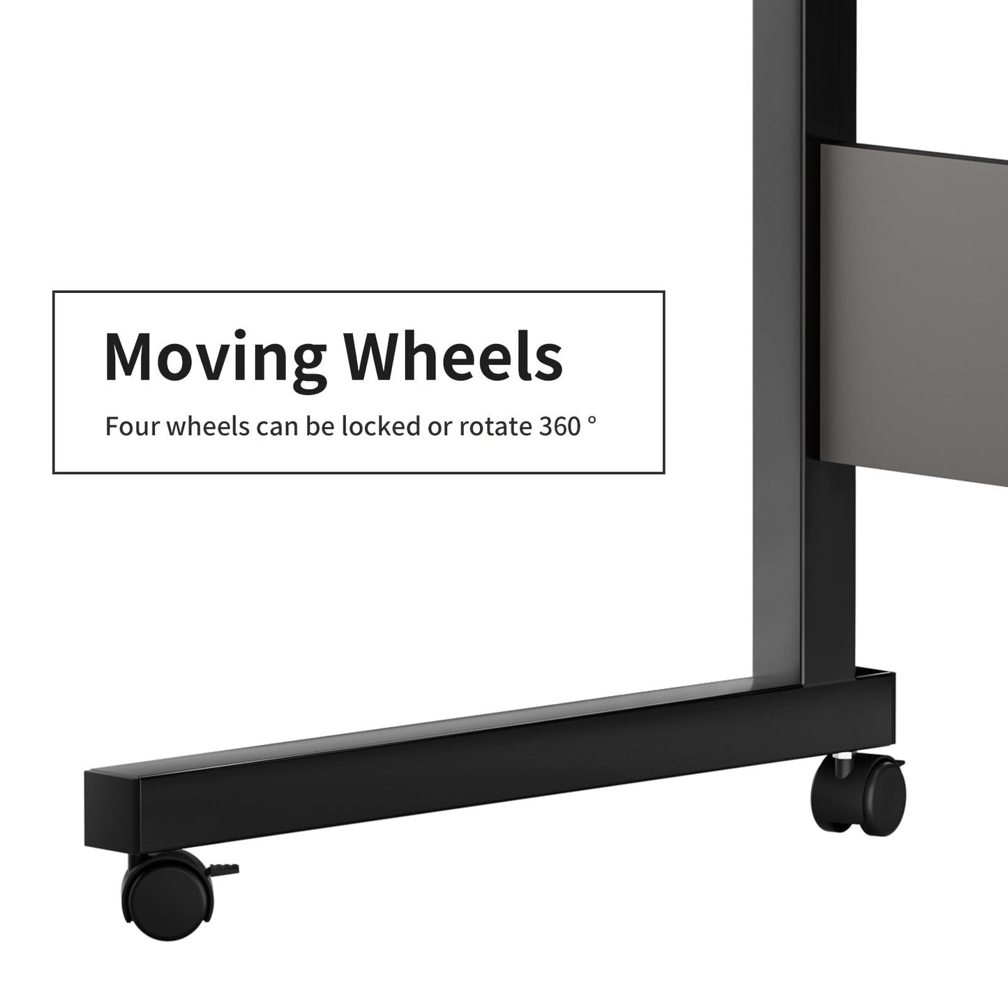 ZephyPaws Height Adjustable Sofa Side C Shape Table,Removable P2 15MM Chipboard & Steel Side Table with Baffle Black