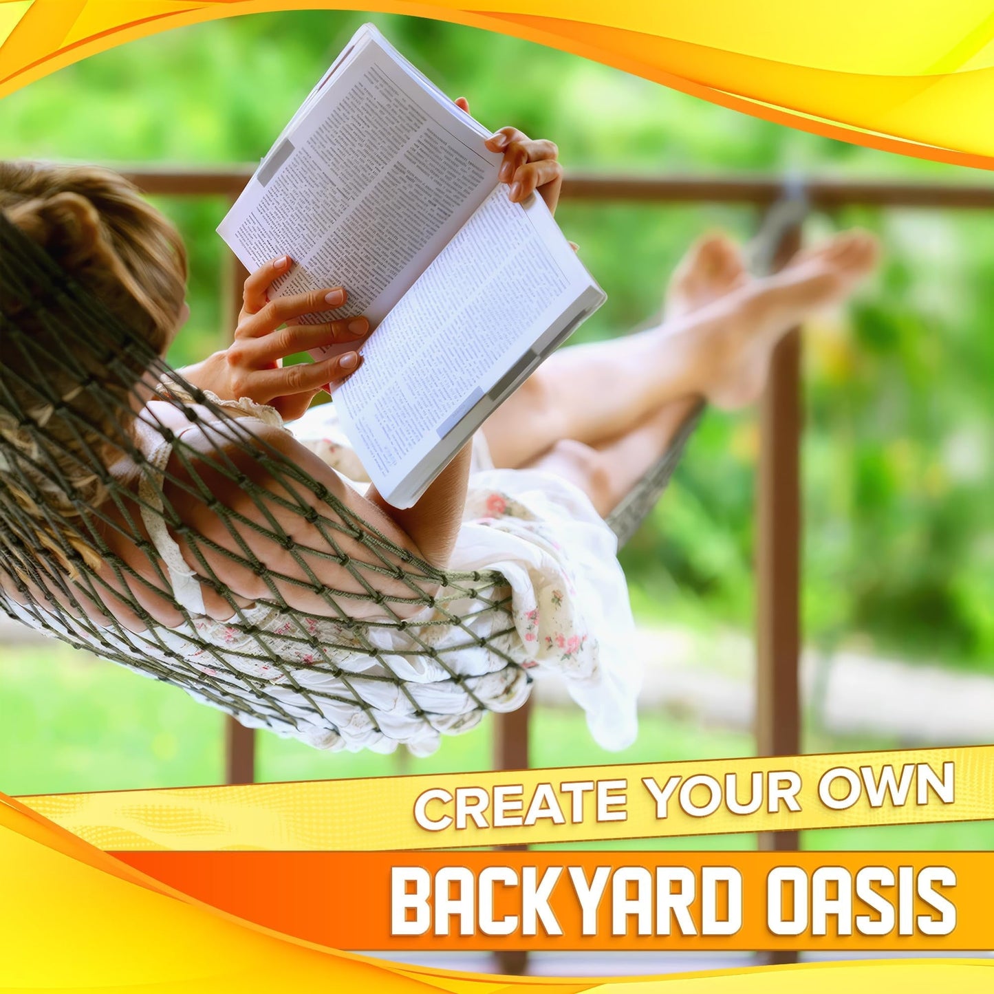 Easy to Set Up Rope Hammocks for Outside, Dark Green Color, 90x31.5 Nylon Net Hammock, Max 100 KG (220 Pounds), Tree Hammocks for Outside, Camping & Patio Relaxation