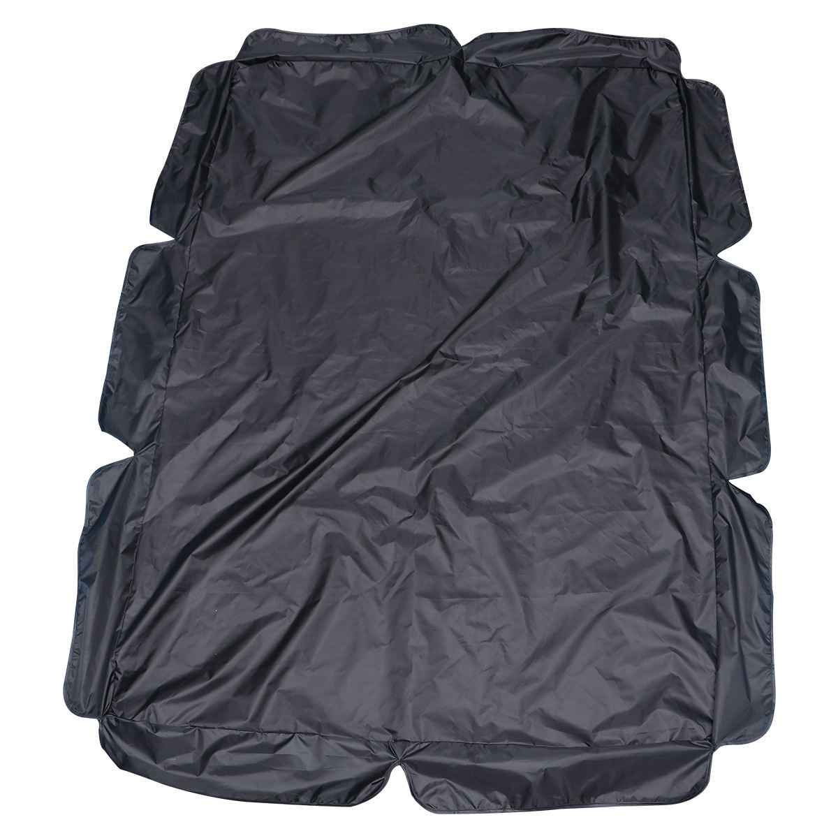 QIFULL 1Pcs Black Polyester Swing Cover for Garden Patio Waterproof 124x49in
