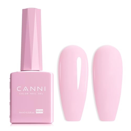 CANNI Pastel Green Gel Nail Polish, 1Pcs Sage Light Green Gel Polish Lime Mint Green Color Nail Polish Gel High Gloss Soak Off U V Gel Nail French Nail Manicure Salon DIY