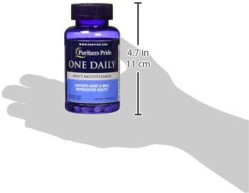 Puritan's Pride One Daily Mens Multivitamin Caplets, 100 Count (Pack of 2)