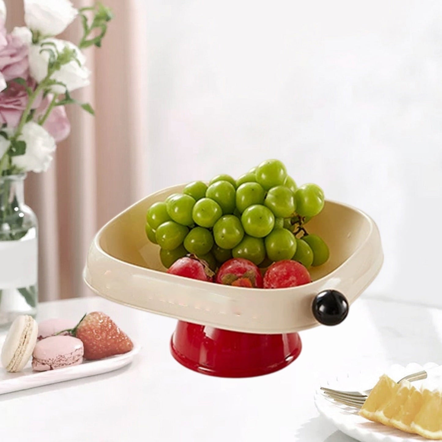 Pxyqht Fruit Tray Dried Fruit Box Divided Snack Storage Container for Coffee Table Home Use, Multi-Layer Detachable Design, Ideal for Indoor and Outdoor Events
