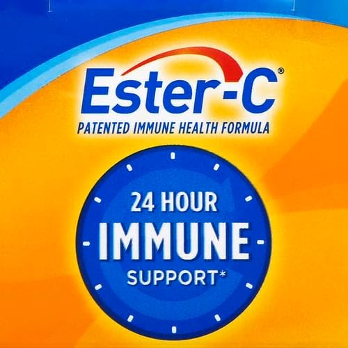 Ester-C Vitamin C, 500mg Tablets, 60-Count, Unflavored (Packaging May Vary)
