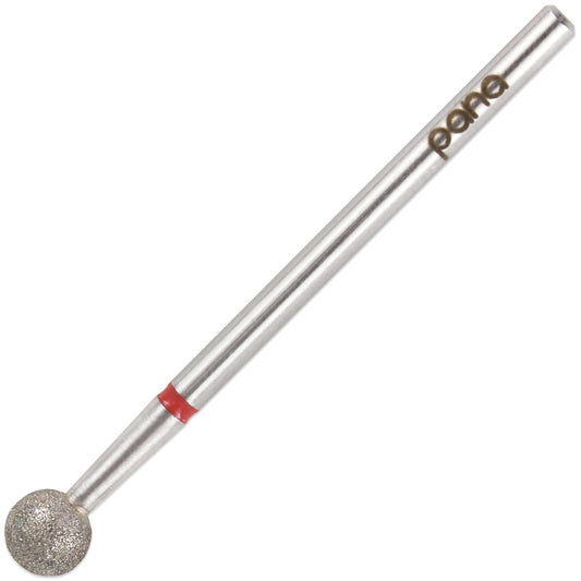 PANA 3/32" Diamond Carbide Ball Bit- Style 06, Fine Grit - Professional Cuticle Nail Drill Bits for Acrylic Gel Nails Dry Manicure Pedicure Shape Remove Tools