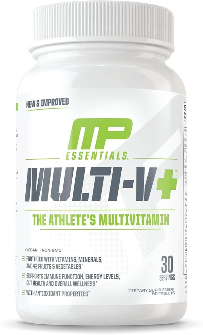 Muscle Pharm Essentials Multi-V+ & MusclePharm Essentials Fish Oil Elite Omega 3 Supplement