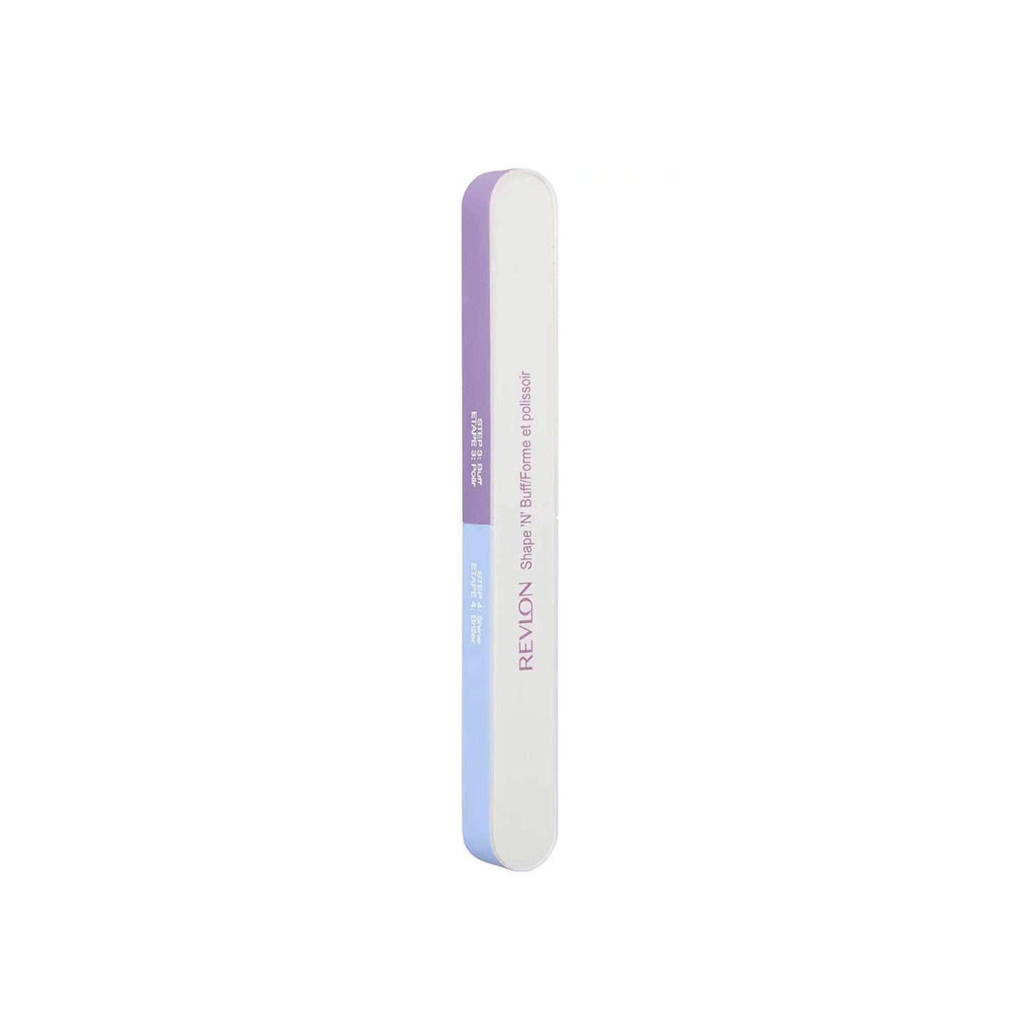 Revlon Shape 'N' Buff Nail Buffer Block, All-in-One Manicure Tool for Shaping & Shining Natural Fingernails, 1 Count