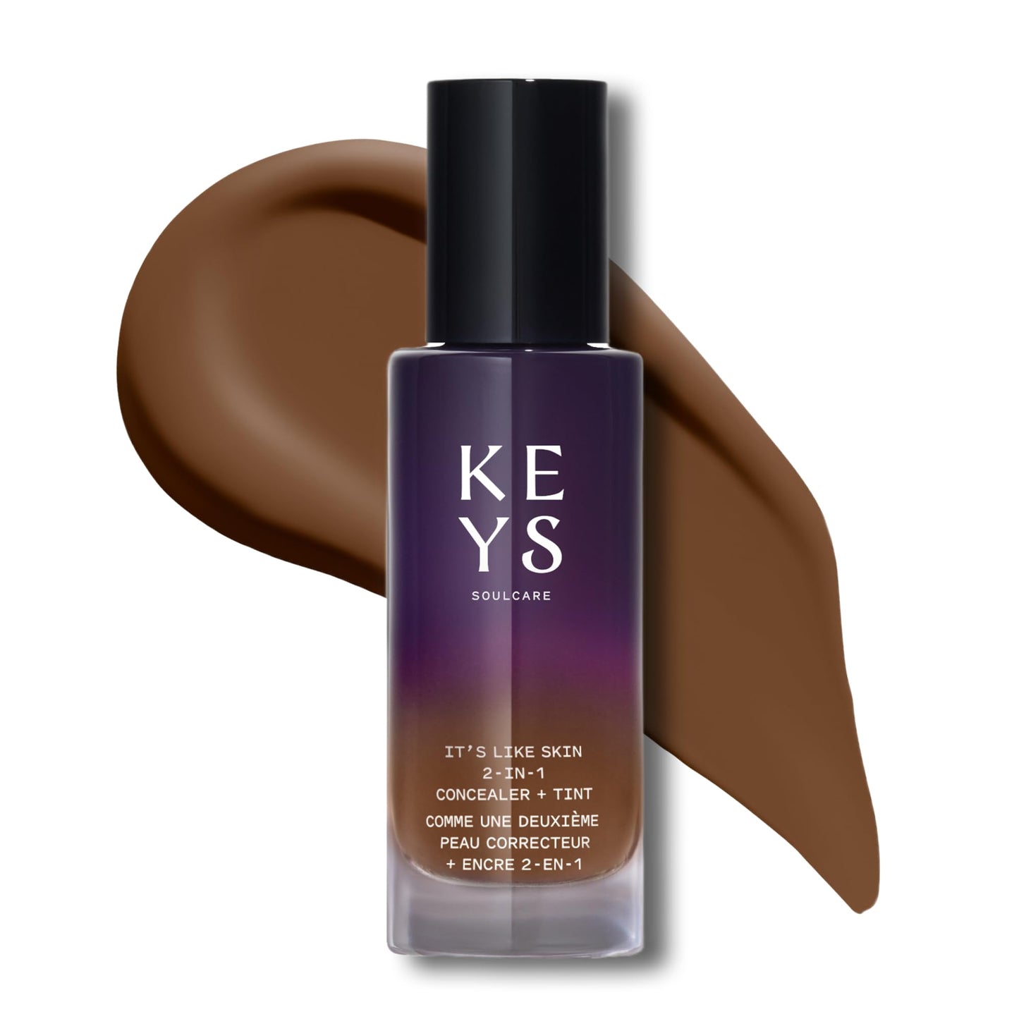 Keys Soulcare It's Like Skin 2-In-1 Concealer + Tint, Brightens & Blurs with Niacinamide & Squalane for Radiant Skin, Vegan, Cruelty-Free, 1 Fl Oz