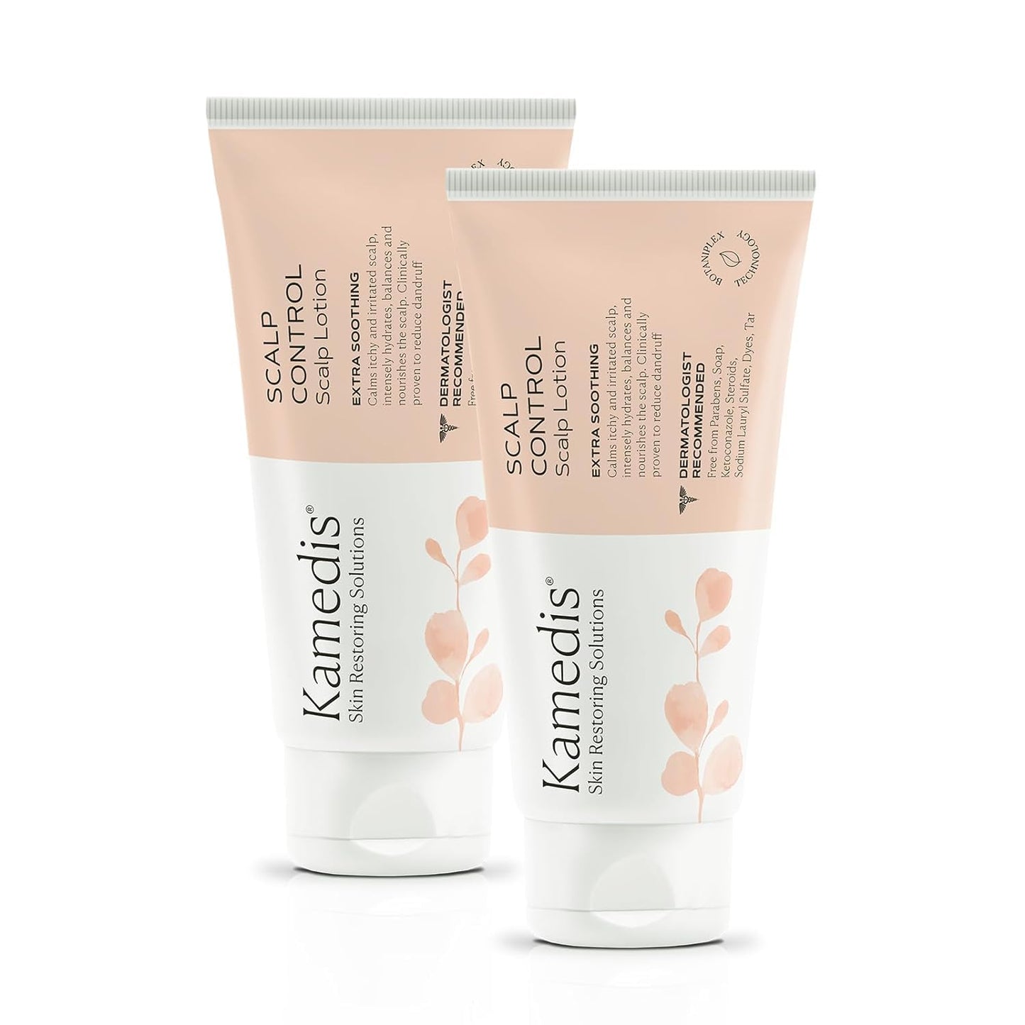 KAMEDIS Moisturizer Leave-On Botanical Scalp Lotion. For Dandruff, Dry, Itchy, Flaky and Sensitive Scalp Skin. Over-Night Head Mask, Parabens Free. 3.38 Fl Oz. (Scalp Lotion (2pk))