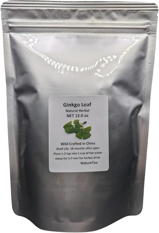 Ginkgo Leaf - Premium Ginkgo Biloba Loose Leaf 100% from Nature (01 oz)