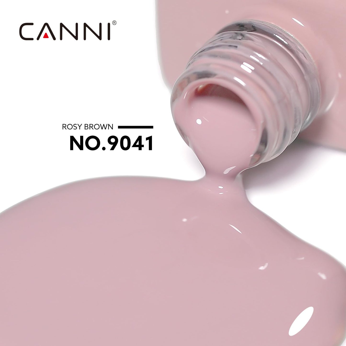 CANNI Baby Pink Gel Nail Polish, 1Pcs Light Pink Gel Polish Soft Pale Pink Color Pastel Nail Polish Gel High Gloss Soak Off U V Gel Nail French Nail Manicure Salon DIY