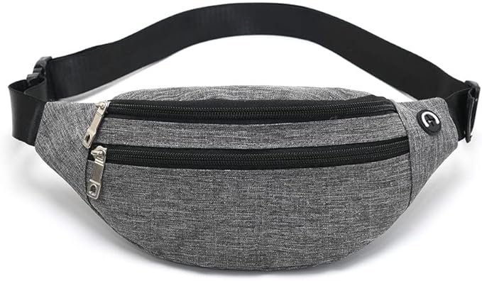 Fanny Pack for Men & Women - Waterproof Waist Bag Pack with Adjustable Strap for Travel Sports Running.