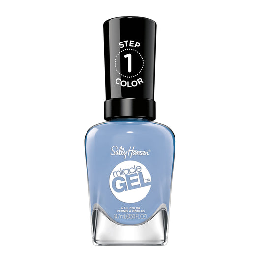 Sally Hansen Miracle Gel™, Cozy Chic Comfy Co-sea, Long Lasting, Gel-Like Formula, No UV Lamp Needed, Blue Nail Polish