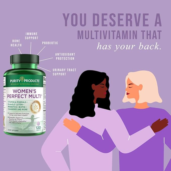 Purity Products Bundle - Men's Perfect Multi + Women's Perfect Multi - Men - Supports Healthy Vitality, Energy + More - Women - Supports Urinary Tract Health, Immunity, Hair Skin Nails + More