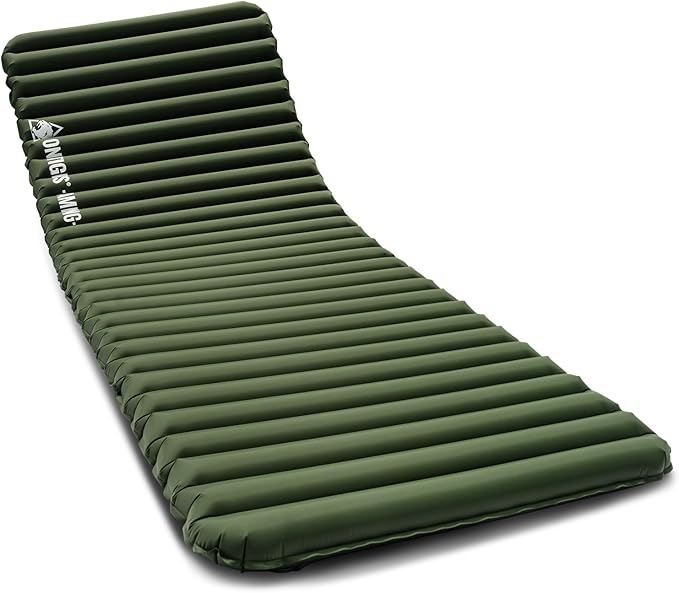 OneTigris Jade Sleeping Pad for Camping, 2.8 R-Value, 3 Season 72cm Extra-Wide Inflatable Backpacking Hiking Motorcycling Sleeping Mat Air Bed with Patch-up Kit