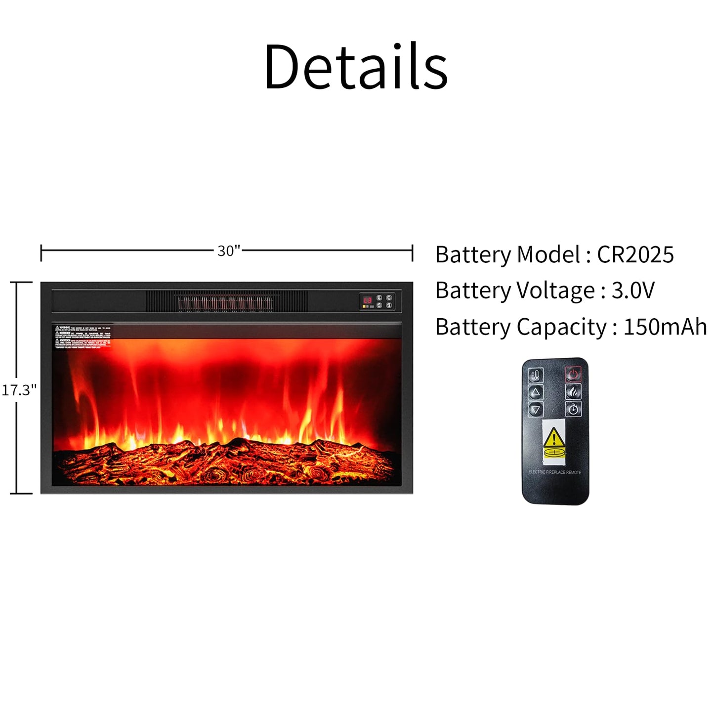 80" LED Electric Fireplace with Mantel, Fireplace TV Stand for 90 Inch TV, Modern Entertainment Center with Storage, Delicate Three-Dimensional Molding with Remote Control for Living Room