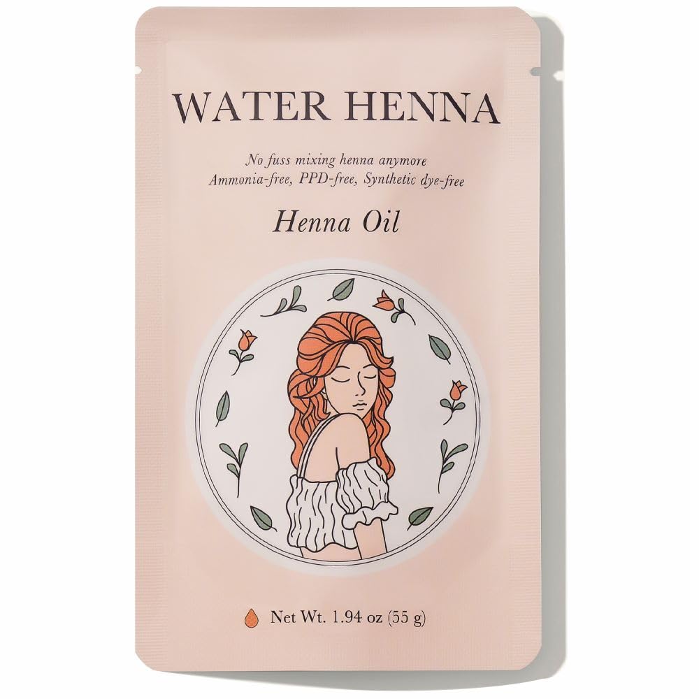 Korean Henna hair Dye 1 Set 4.4 oz (130g) - PPD-free, Synthetic dye-free, liquid Henna Hair Dye, Water Henna