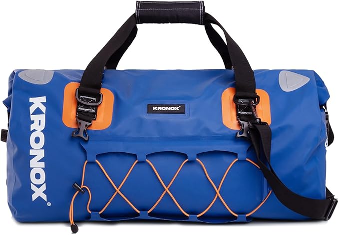 KRONOX Waterproof Duffel Bag Large - Heavy-Duty Drybag Waterproof Bags for Boating. Ideal as a Boat Bag, Camping Duffle Bag and Waterproof Luggage