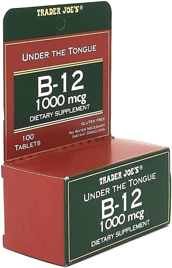 Trader Joe's Under The Tongue B-12 1000 mcg Dietary Supplement, 100 Tablets
