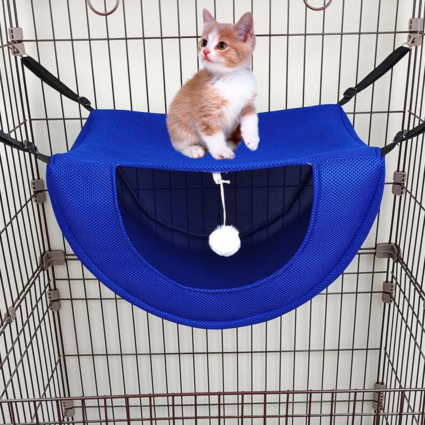 SEWCHICS Hanging Cat Swing Bed Blue Pet Shop Use 1Pack 17.68X13.17X10.02in