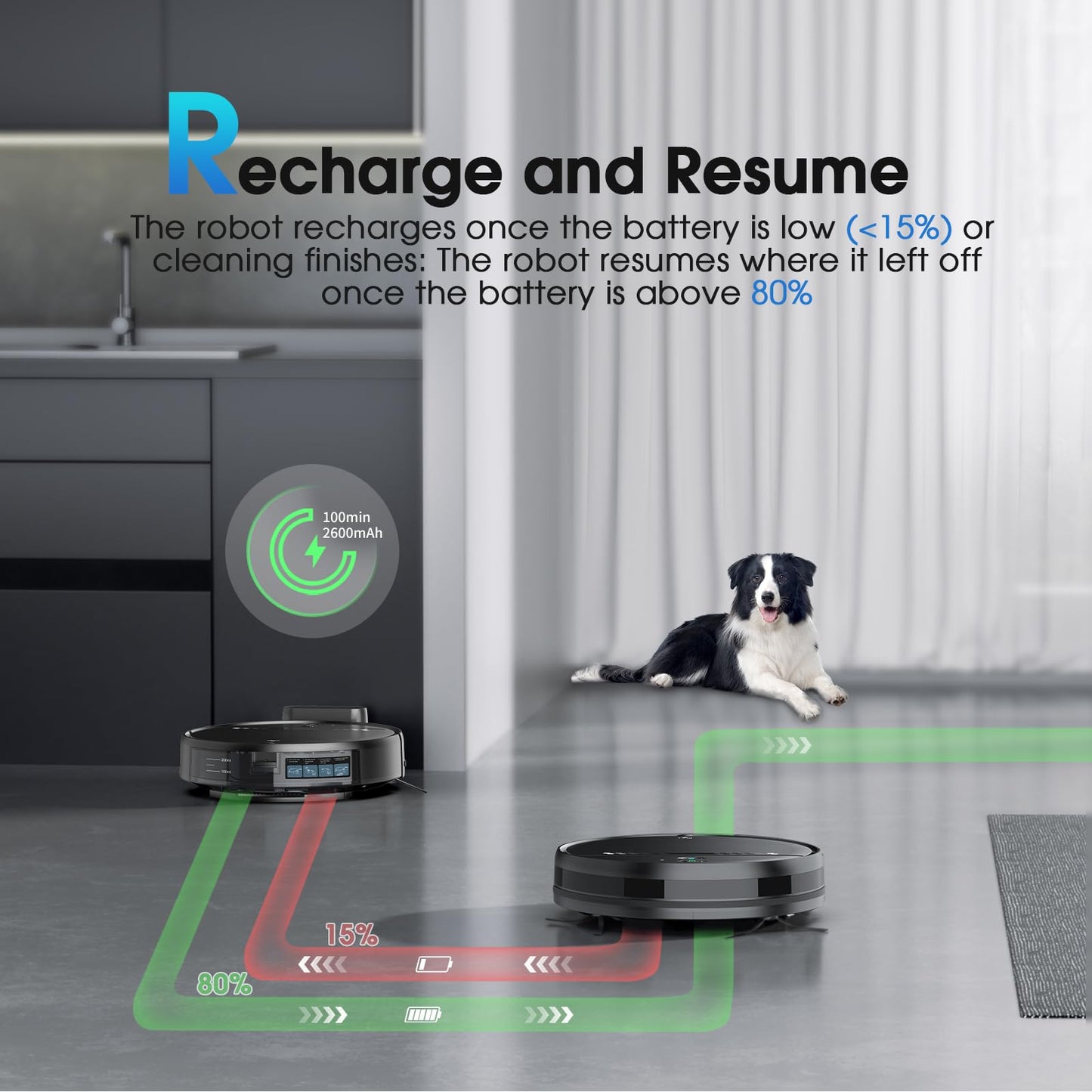 SHELIKI Robot Vacuum and Mop, 2-in-1 Robotic Vacuums Cleaner with Smart Max Strong Suction, WiFi/App/Alexa Voice Control, Obstacle Avoidance, for Pet Hair, Carpets and More