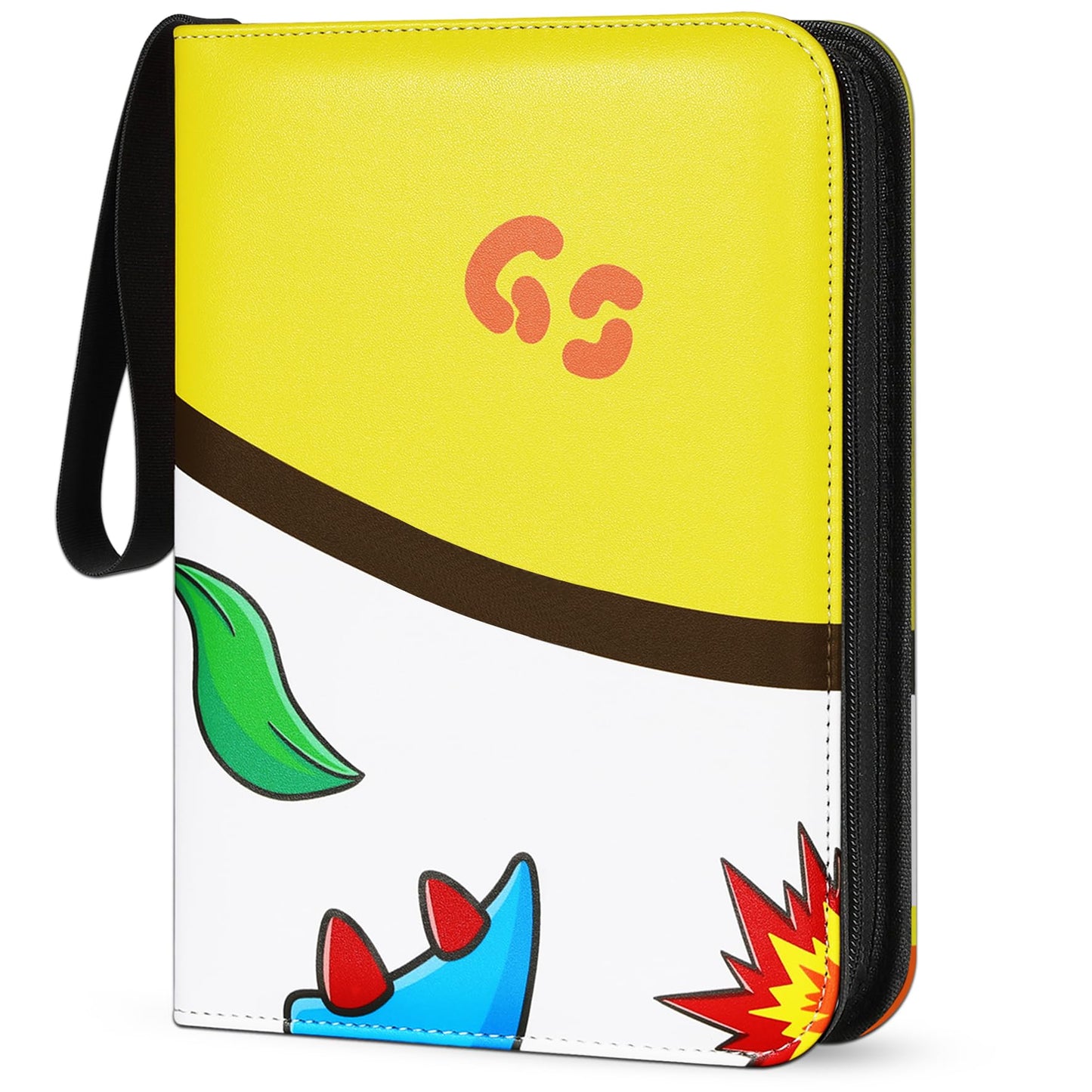 Card Binder 4-Pocket, 440 Pockets Card Holder Album with 55 Sleeves Yellow