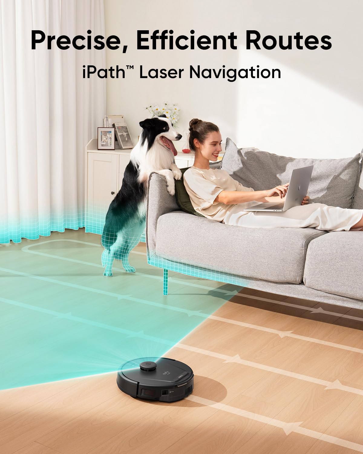 eufy Renewed L60 Robot Vacuum with Self Empty Station, Hair Detangling Technology, Up to 60 Days Hands Free Cleaning, 5,000 Pa Suction, Remove Hair, Dust (Renewed)