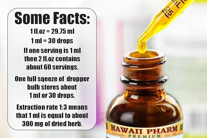 Queen's Root Alcohol-Free Liquid Extract, Queen's Root (Stillingia Sylvatica) Dried Root Glycerite Natural Herbal Supplement, Hawaii Pharm, USA 64 fl.oz