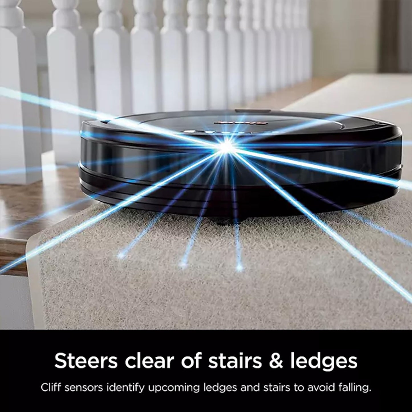 Shark ION Robot Vacuum, Wi-Fi Connected with Bonus Dual Edge Side Brushes, UR755, Black