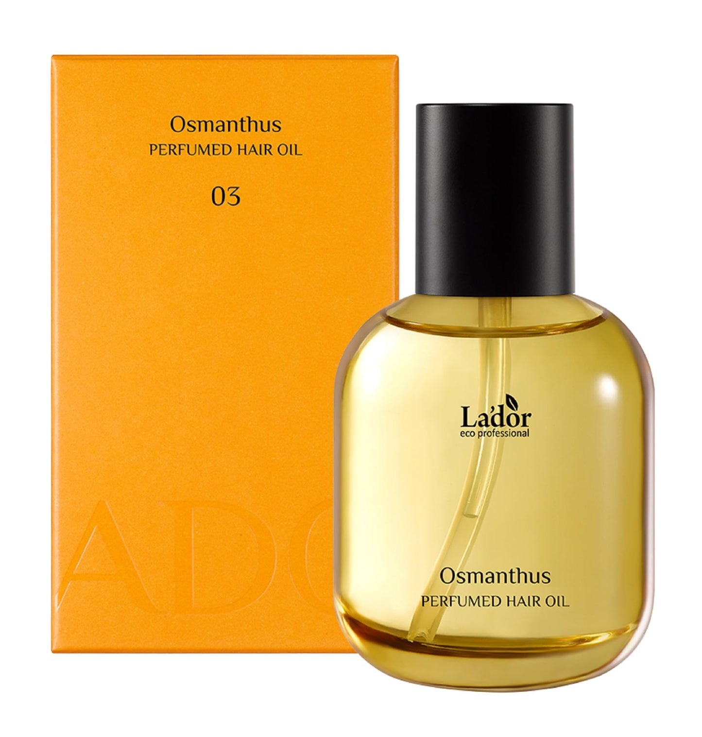 LA'DOR Hair Perfume Oil for Dry Damaged Hair - Anti Frizz Nourishing Fragrance Gloss Oil Serum Leave-In Conditioner Hold Curls & Waves No Sulfate Paraben 2.7 Fl Oz 03 Osmanthus Korean Haircare lador