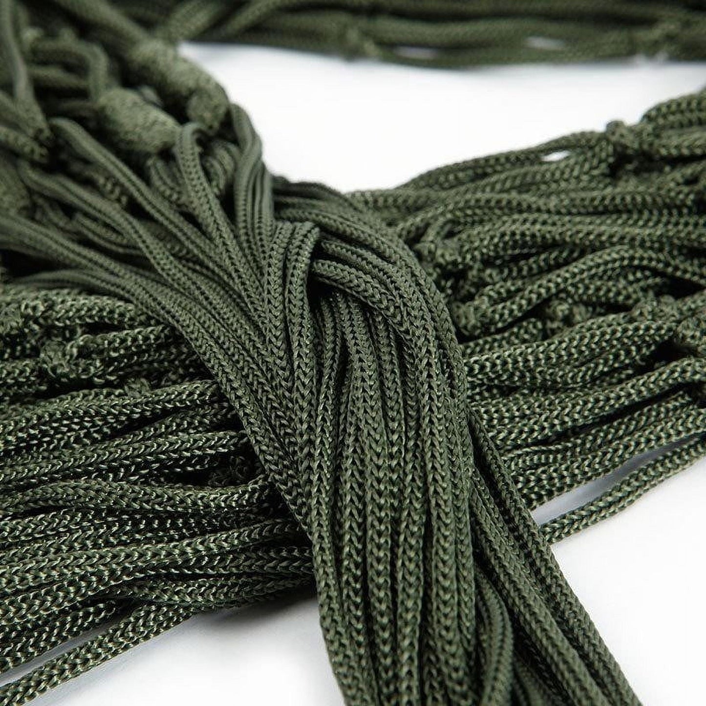 Portable Nylon Mesh Hammock with Tie Straps | Breathable Outdoor Camping Hammock for Backpacking & Backyard | 270x80cm (106x31in) | Supports 220lbs (100kg)