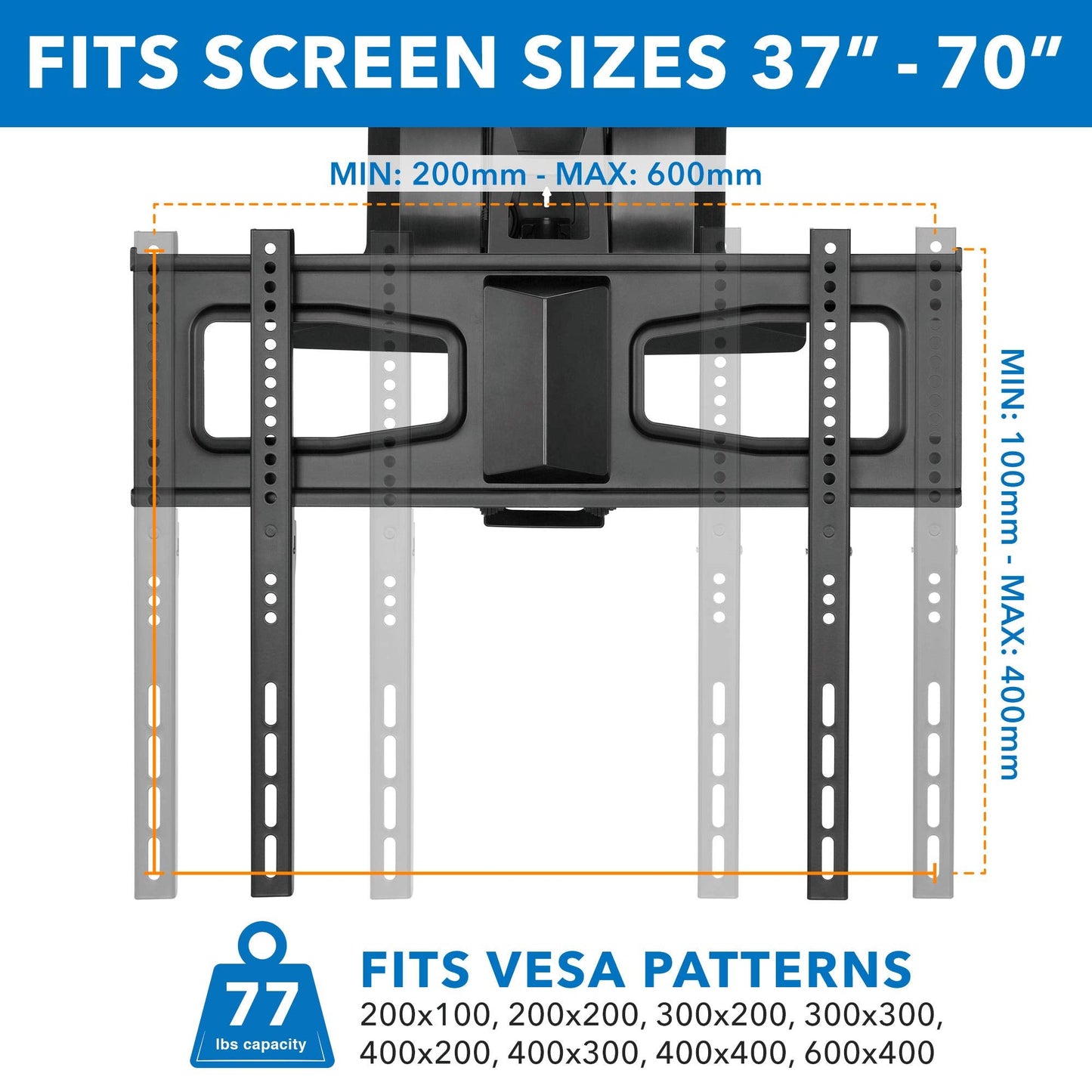MOUNT-IT! Motorized Fireplace TV Wall Mount | Remote Control Electric Pull Down Mantel Mounting Bracket, Up to 77 Lbs Weight Capacity, Height Adjustable, Swivel, VESA 600x400 Compatible