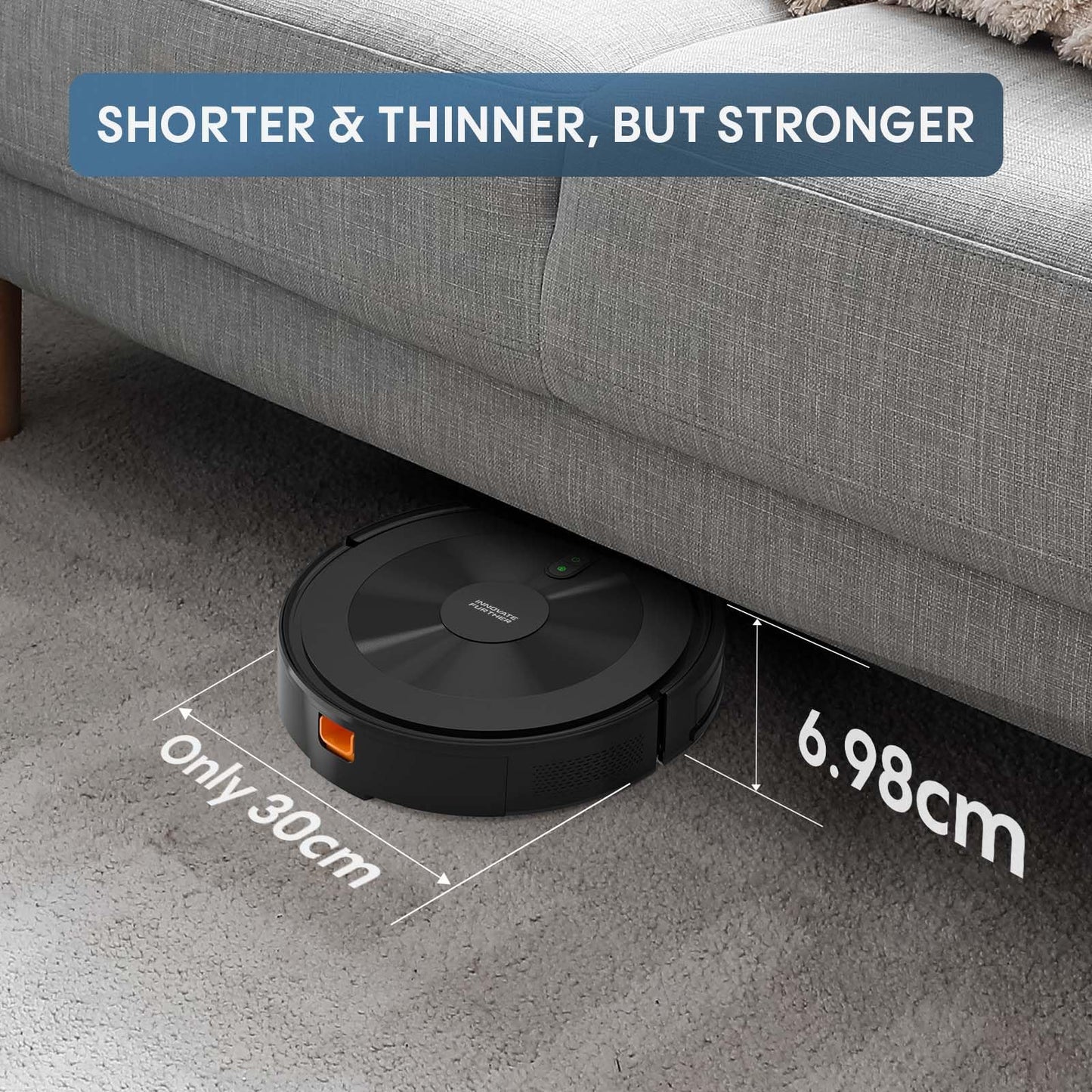 Robot Vacuum and Mop Combo: Robotic Vacuums 120 Mins Runtime & Alexa/APP Remote Control & Schedule Cleaning & Self-Charging, Slim Robot Vacuum Cleaner for Home Hard Floor, Low-Pile Carpet, Pet Hair