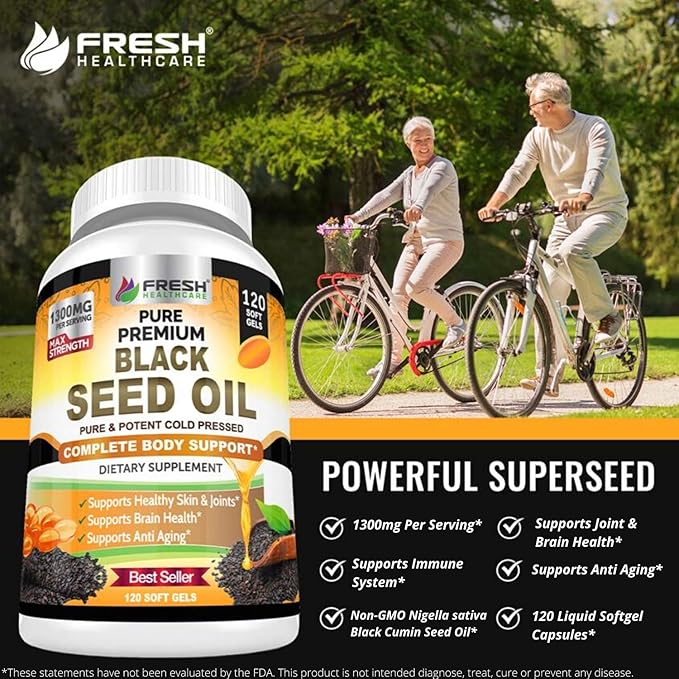 FRESH HEALTHCARE Chlorella and Black Seed Oil - Bundle