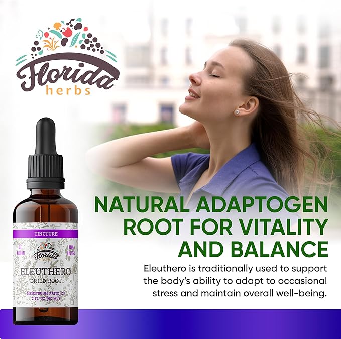 Eleuthero Tincture, Organic Eleuthero Extract (Siberian Ginseng, Eleutherococcus senticosus)