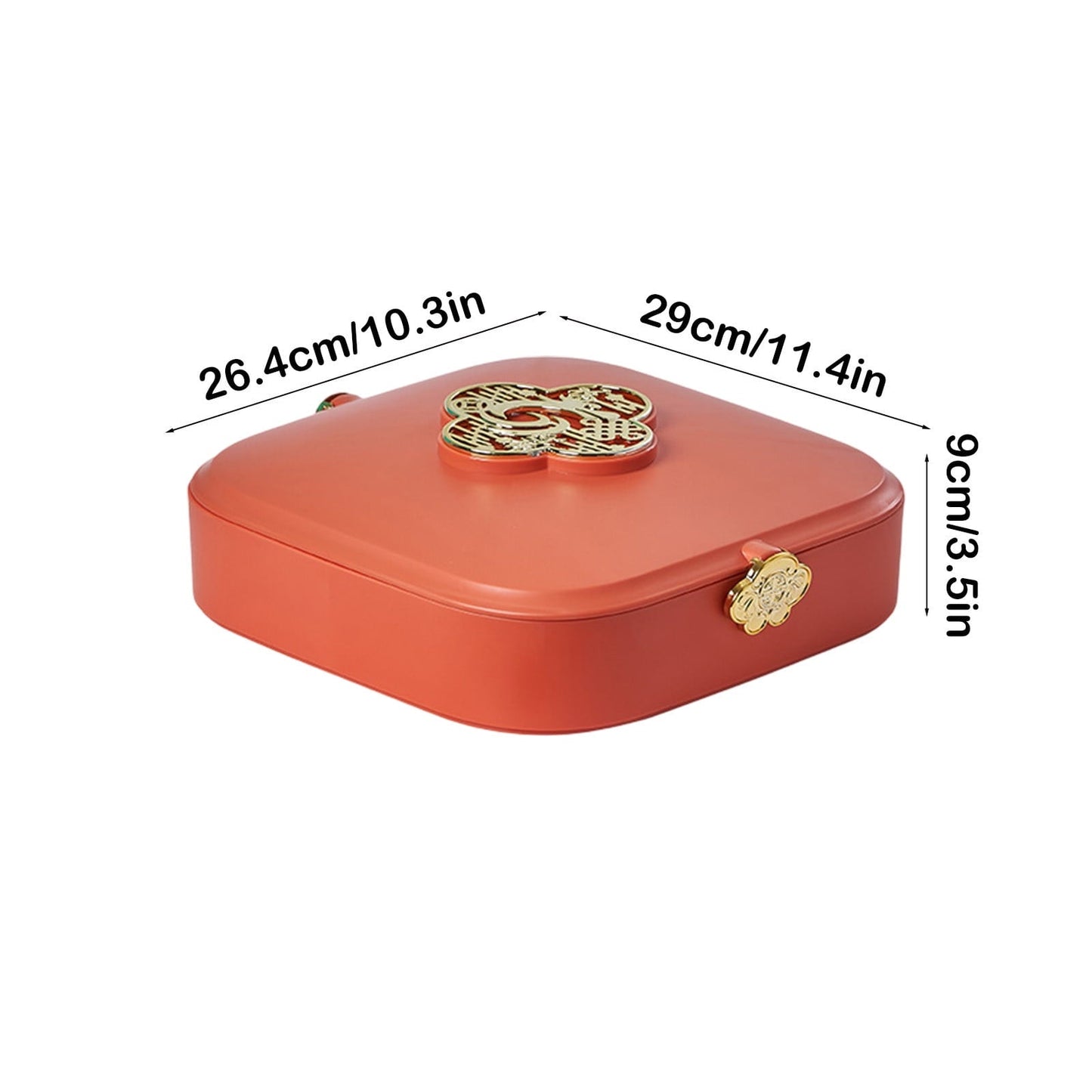 Pxyqht Fruit Tray Household Coffee Table Dried Fruit Box Divided Snack Storage Container for Home and Outdoor Use