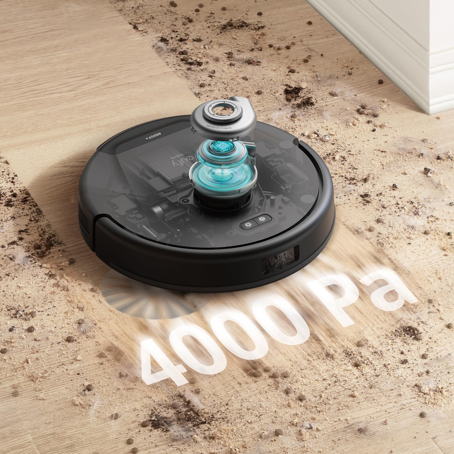 eufy L50 SES Robot Vacuum with 60 Day Self-Empty Station, Multi-Floor Cleaning, Precise iPath Laser Navigation, Customizable Al Mapping, Climb Up to 20 mm, Ideal for Hard Floor Tile Carpet (Renewed)