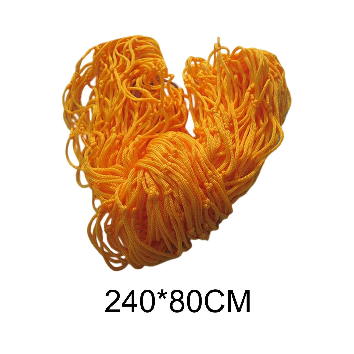 QccHieUs Mesh Rope Hammock, Portable Outdoor Sport Camping Hammock Net Nylon Sleeping Bed Orange