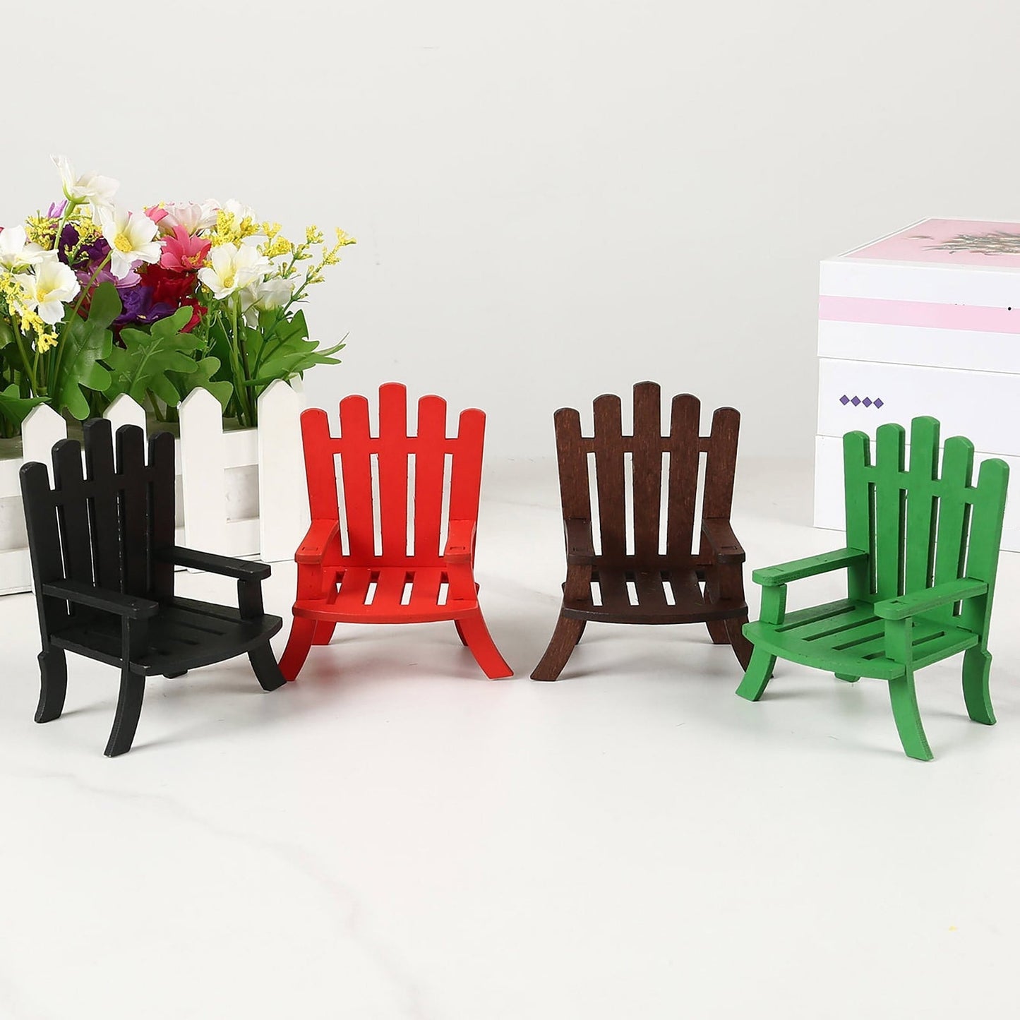 Durable Kids Adirondack Chair in Vibrant Red Weather-Resistant, Eco-Friendly, Perfect for Indoor & Outdoor Fun, Invincible Home Decor, Holiday Gifts Ornaments