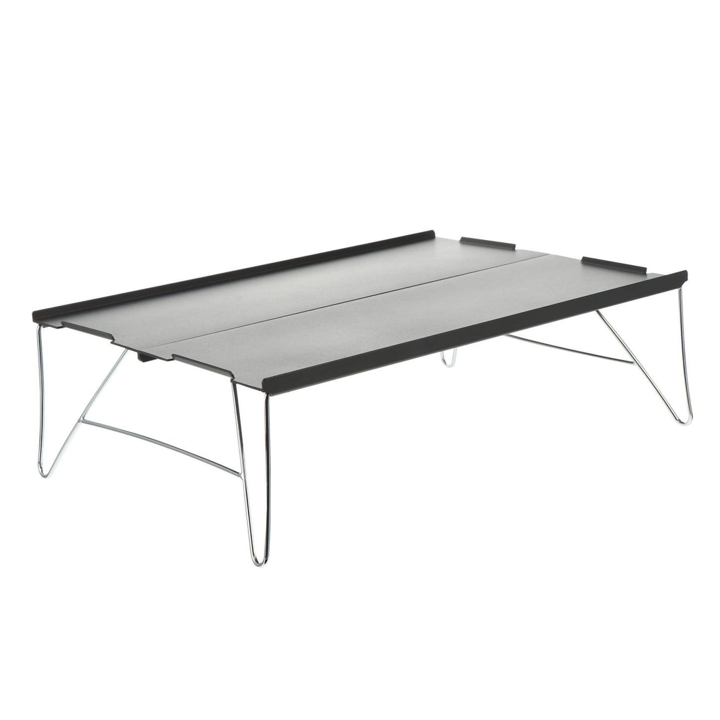 SWETRACE 1 Set Grey Rectangular Portable Table for Camping and Picnic Foldable Small Outdoor Table