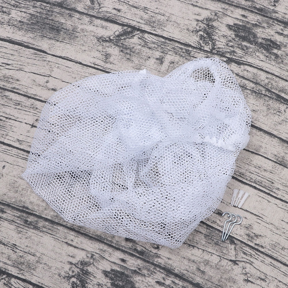Pretyzoom 1 Set Corner Large Toy Hammock Net White Gauze for Home Organization