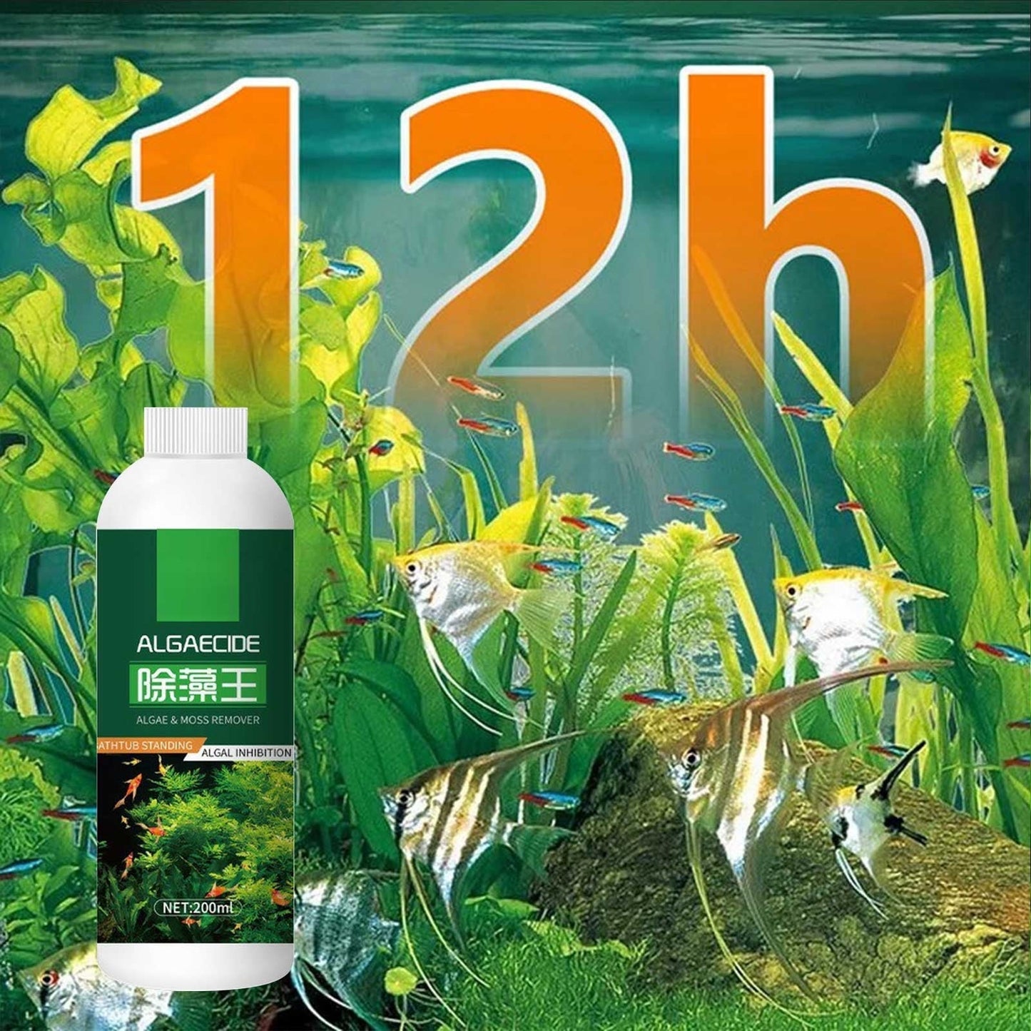 Powerful Aquarium Water Purification Tablet - Fast Water Purification - Aqua Safe for Fish Tank - Water Purification Tablets for Fish Tank - Aquarium 200ml