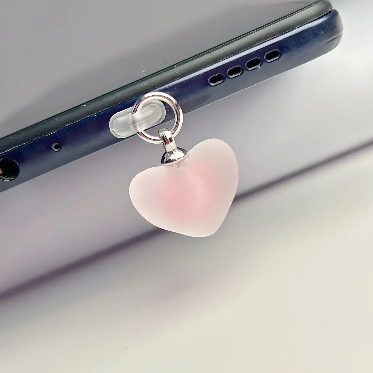 Candy Color Heart Phone Dust Plug