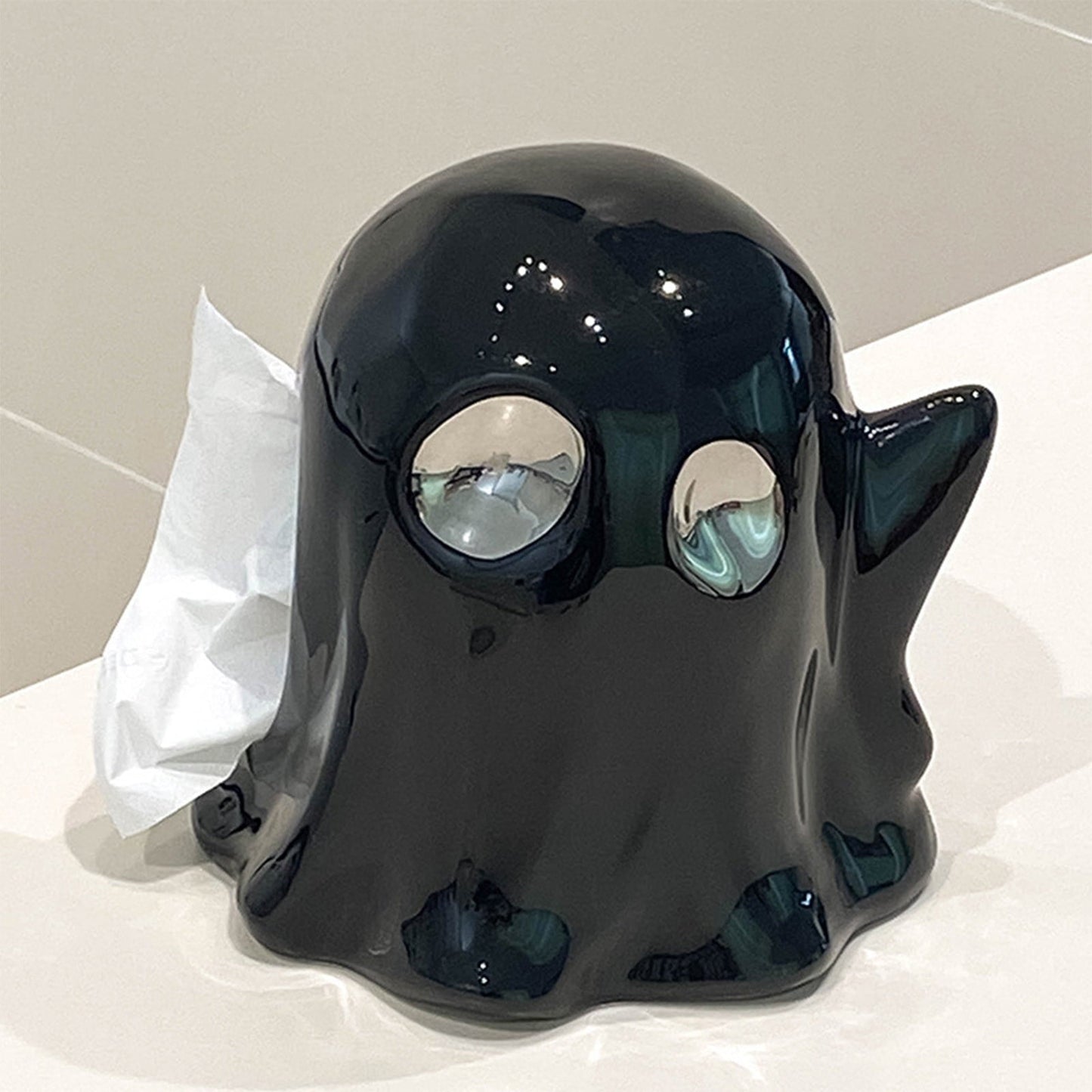 VBODN Halloween Decorations,Outdoor Halloween Decorations,Tissue Box Living Room Storage Coffee Table Home High Value Cute Ceramic Paper Box Desktop Decoration Ornaments