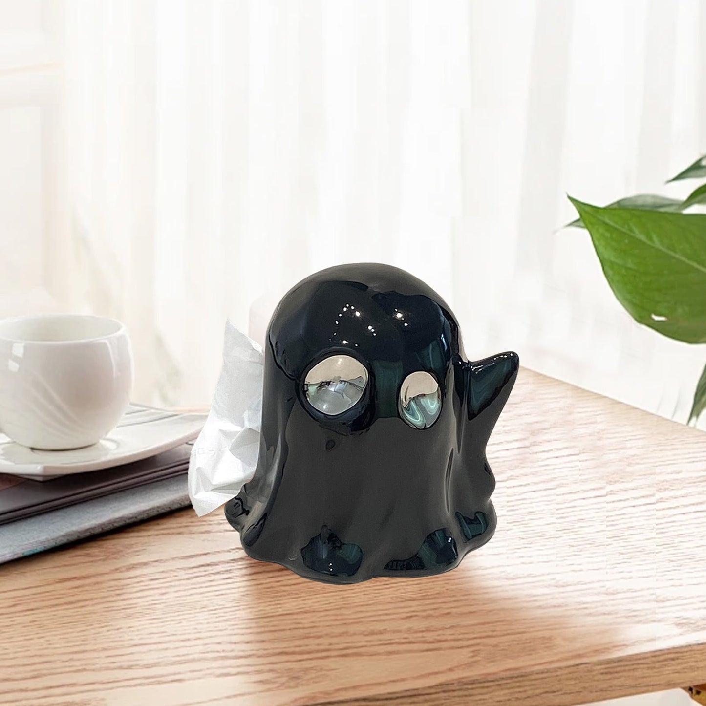VBODN Halloween Decorations,Outdoor Halloween Decorations,Tissue Box Living Room Storage Coffee Table Home High Value Cute Ceramic Paper Box Desktop Decoration Ornaments