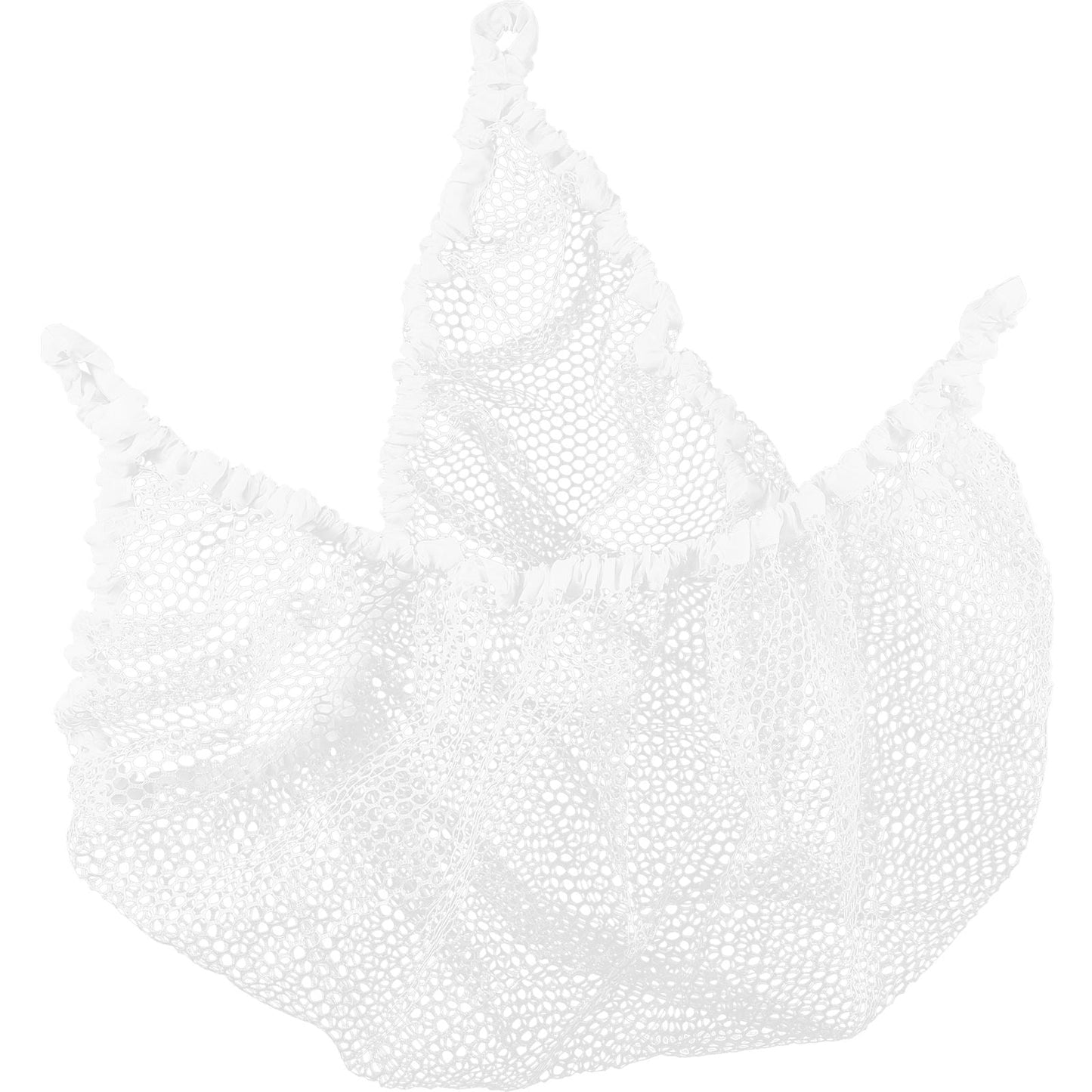 SEWCHICS Stuffed Animal Net Hammock Stuffed Animal Hammock Toy White Polyester 1Pcs 59X39In