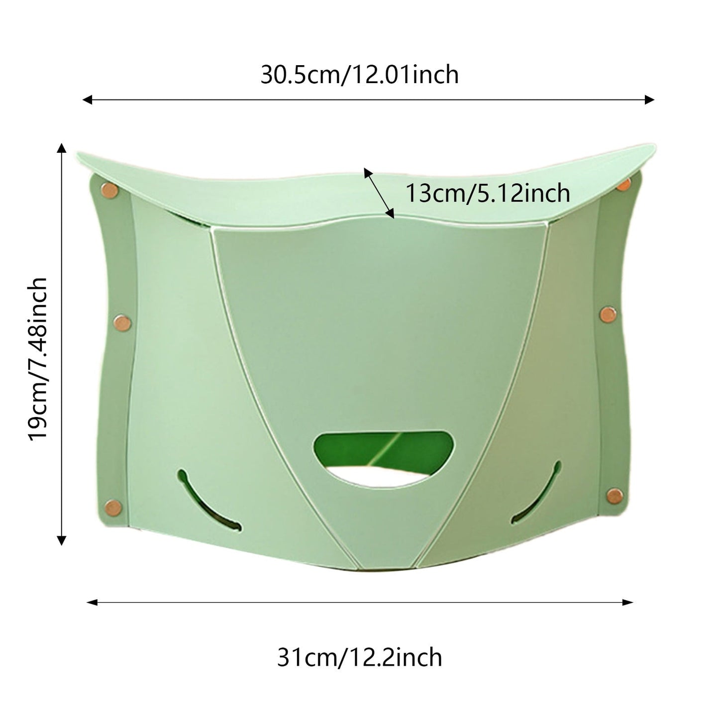 Ultralight Foldable Camp Stool - Multi-Use Portable Seat for Camping, Beach, Concerts & Airplane Footrest - Durable & Compact Travel Chair